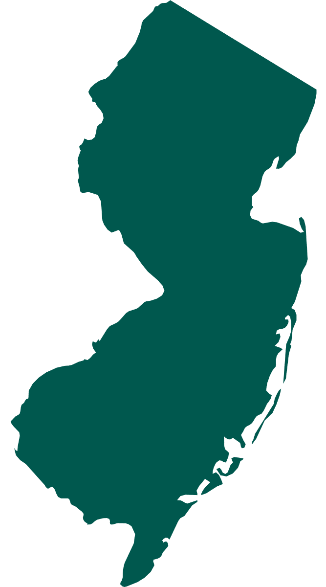 Outline of the state of New Jersey