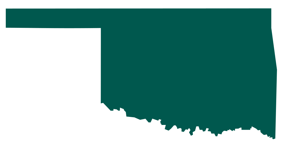 Outline of the state of Oklahoma