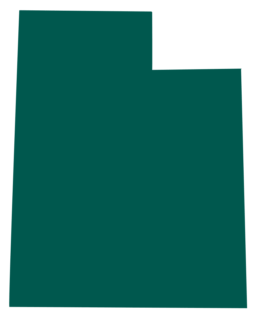 Outline of the state of Utah