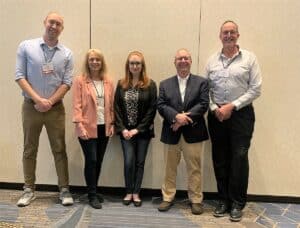 Ben Eikey and Kyle Goedert at conference meeting with state auditors