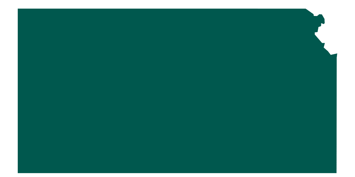 Outline of state of Kansas