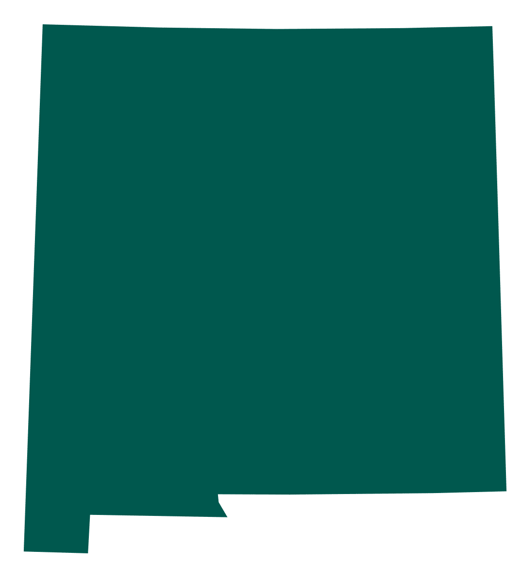 Outline of state of New Mexico