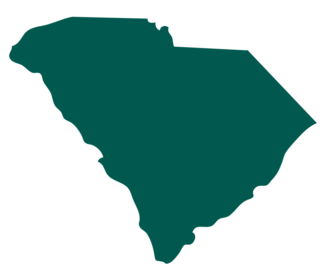 Outline of state of South Carolina