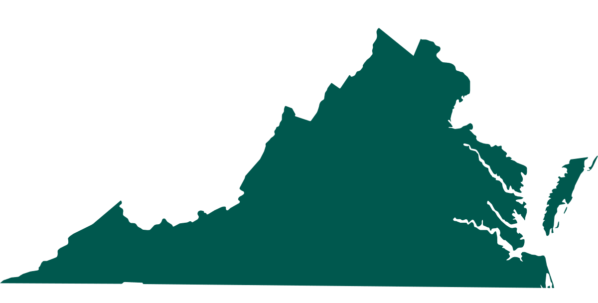 Outline of state of Virginia