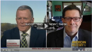 A C-SPAN video commenting on the lasting effects of McCarthyism and the McCarthy hearings